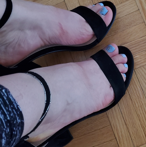 Suede black sandals - Picture 6 of 12